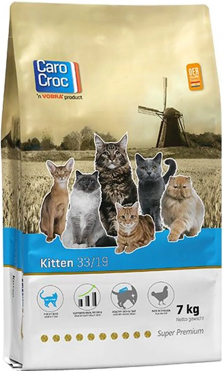 Carocroc Kitten 7kg met Catessystick 2 Stuks