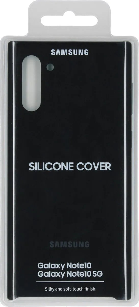 Samsung Galaxy Note 10 Silicone Hoesje - Zwart