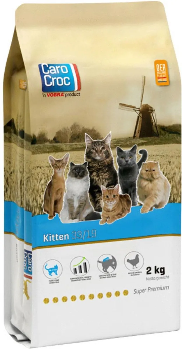 Carocroc Kitten Kattenvoer - 2x2kg