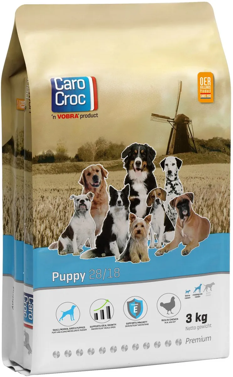 Carocroc Puppy Gevogelte & Rijst & Lijnzaadolie Hondenvoer 3kg