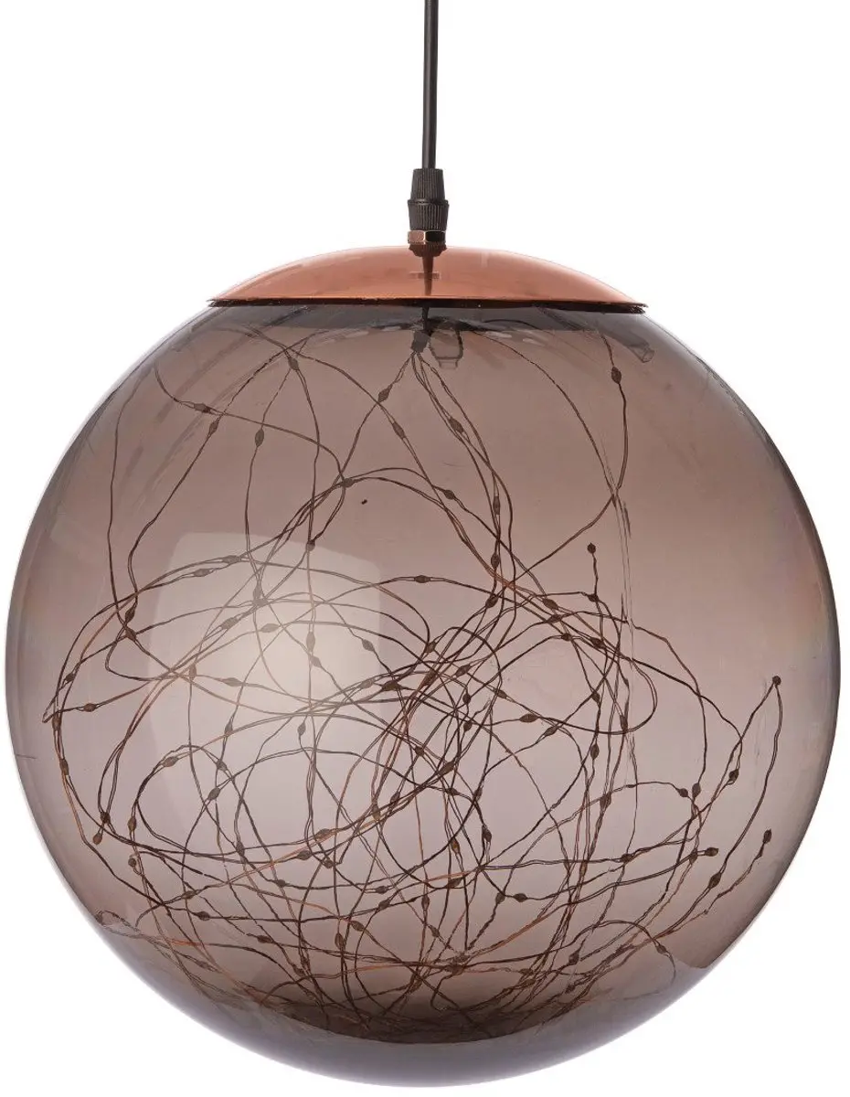 Anna's Collection Kersthanger Lichtbol 300 LED Smokey