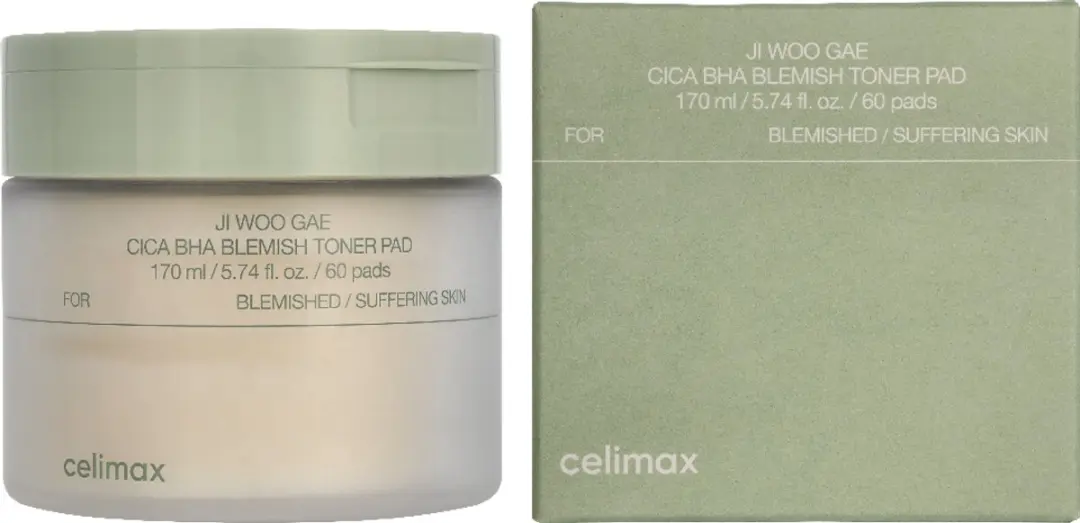 Celimax Ji Woo Gae Cica BHA Blemish Toner Pad 170ml - 60 Stuks - afbeelding 6 van 6