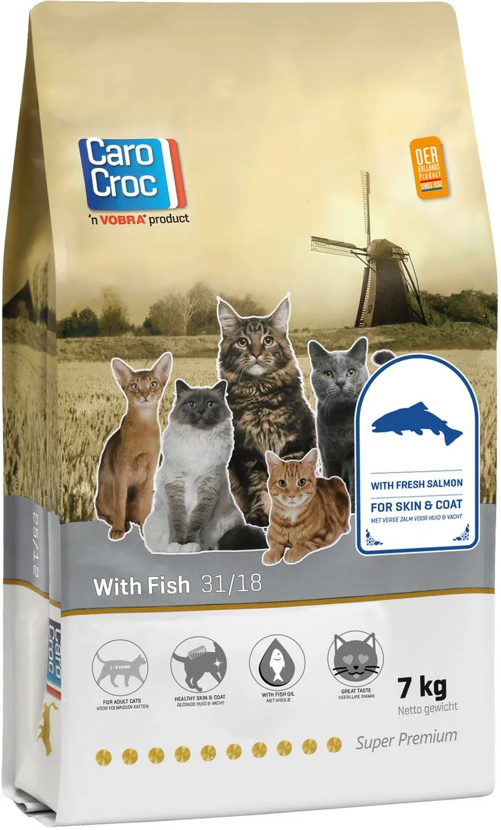 Carocroc Vis Kattenvoer 7kg