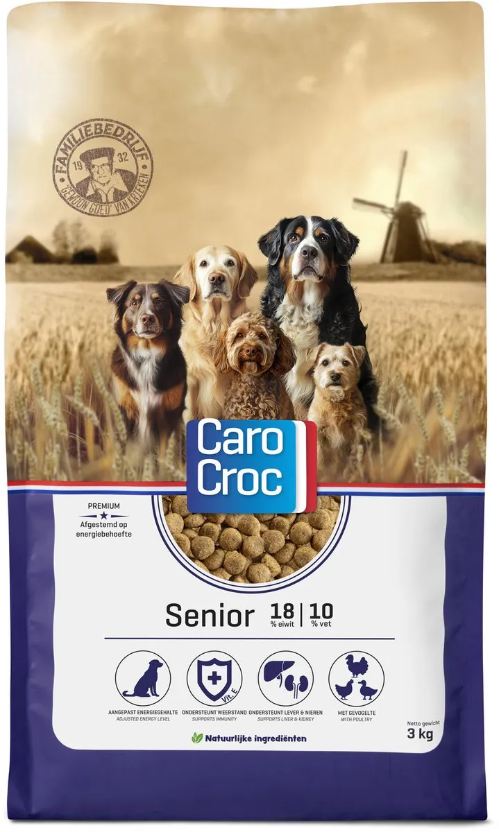 Carocroc Senior 3kg [18/10] - 1 Stuk