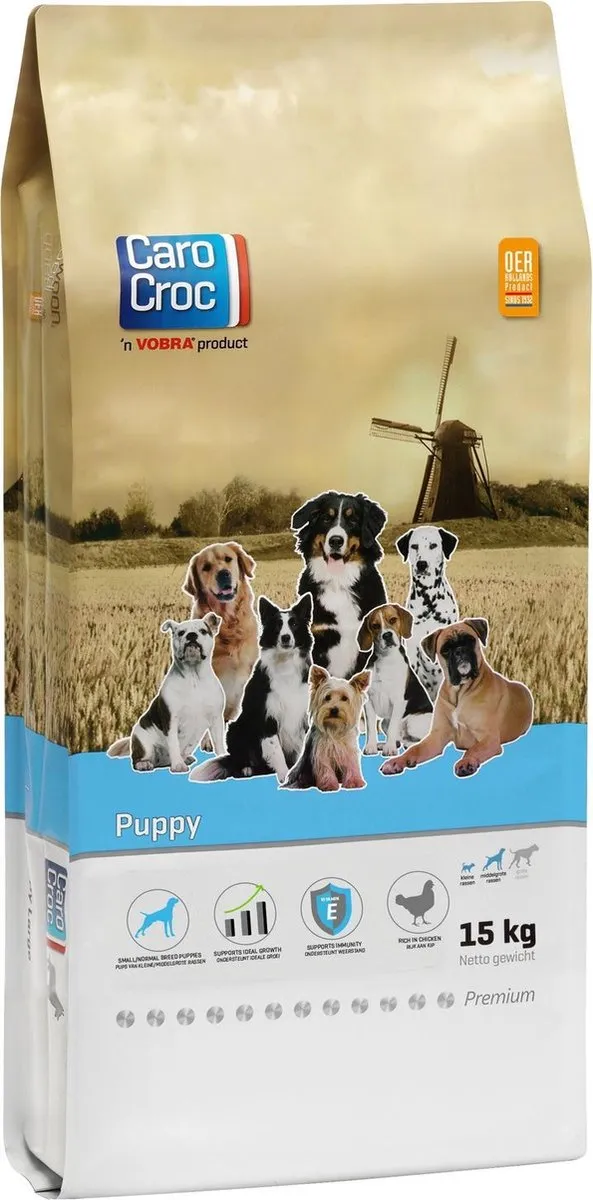 Carocroc Puppyvoer 15 kg