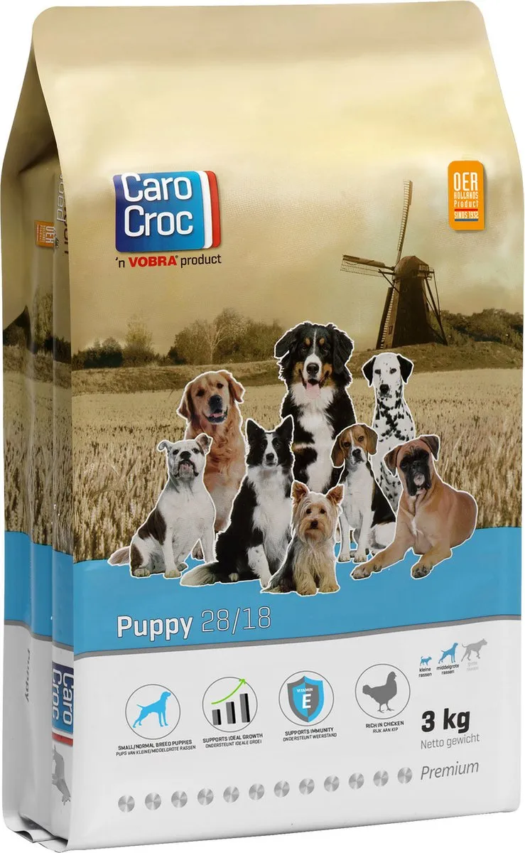Carocroc Puppyvoer 15 kg