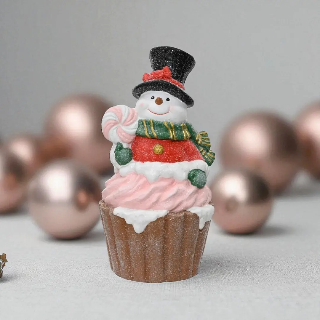 Uniek CupCake Sneeuwpop