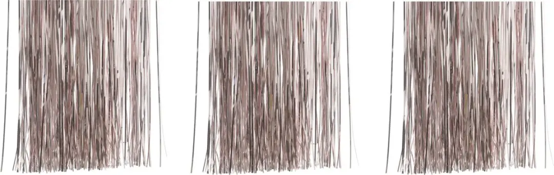 Decoris kerstboom folie slieren - 4x zakjes - tinsel - lichtroze - 50 cm - kerstboomversiering