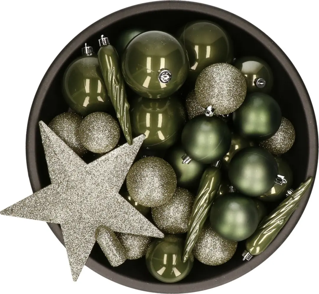 Decoris kerstballen set