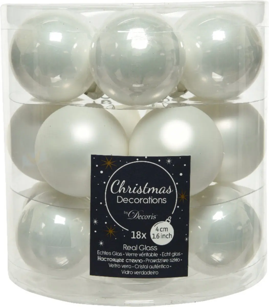 Decoris Kerstballen Glas