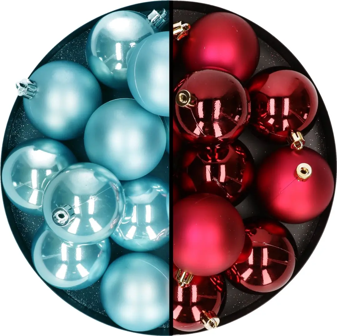 Kerstballen 24x st