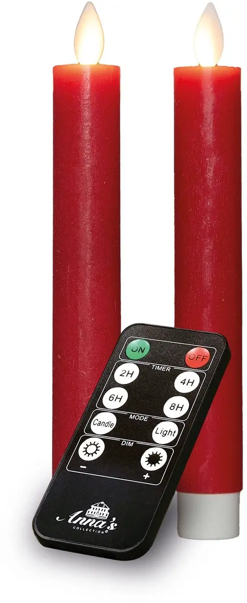 Anna's Collection Dinerkaars-USB Wax 18cm Rood