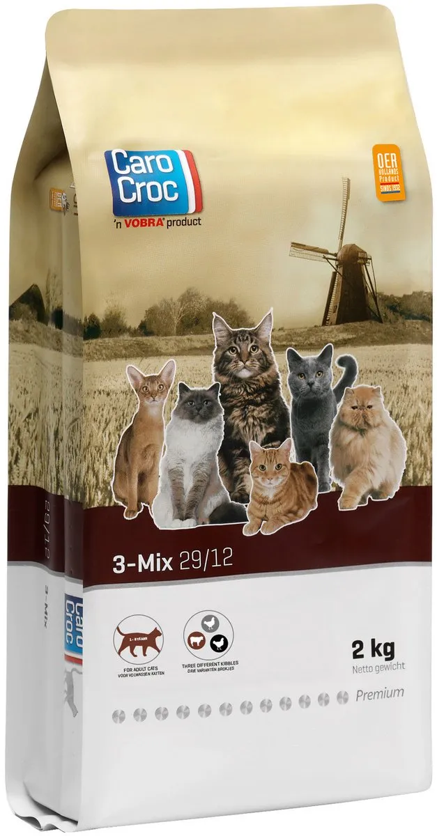 Carocroc Kat 3-Mix Kattenvoer 2kg