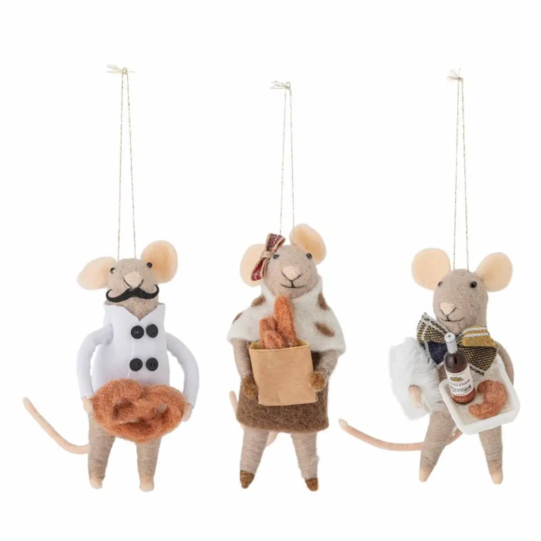 Bloomingville Peo Ornament Wol Natuurlijk
