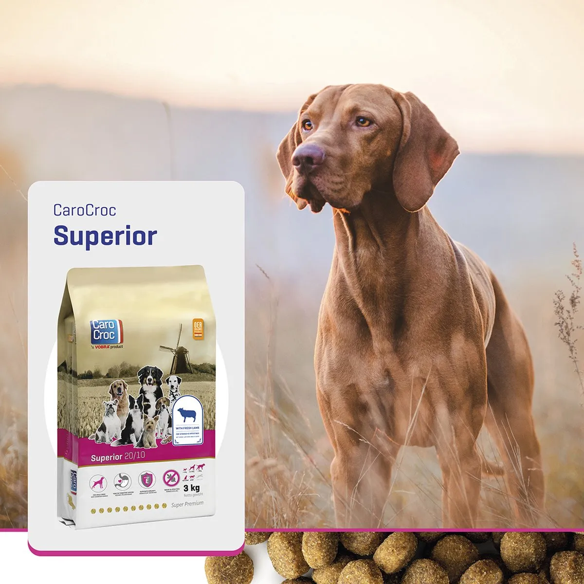 Carocroc Superior L/R Diet Hondenvoer 15kg