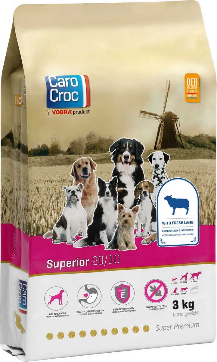 Carocroc Superior L/R Diet Hondenvoer 15kg