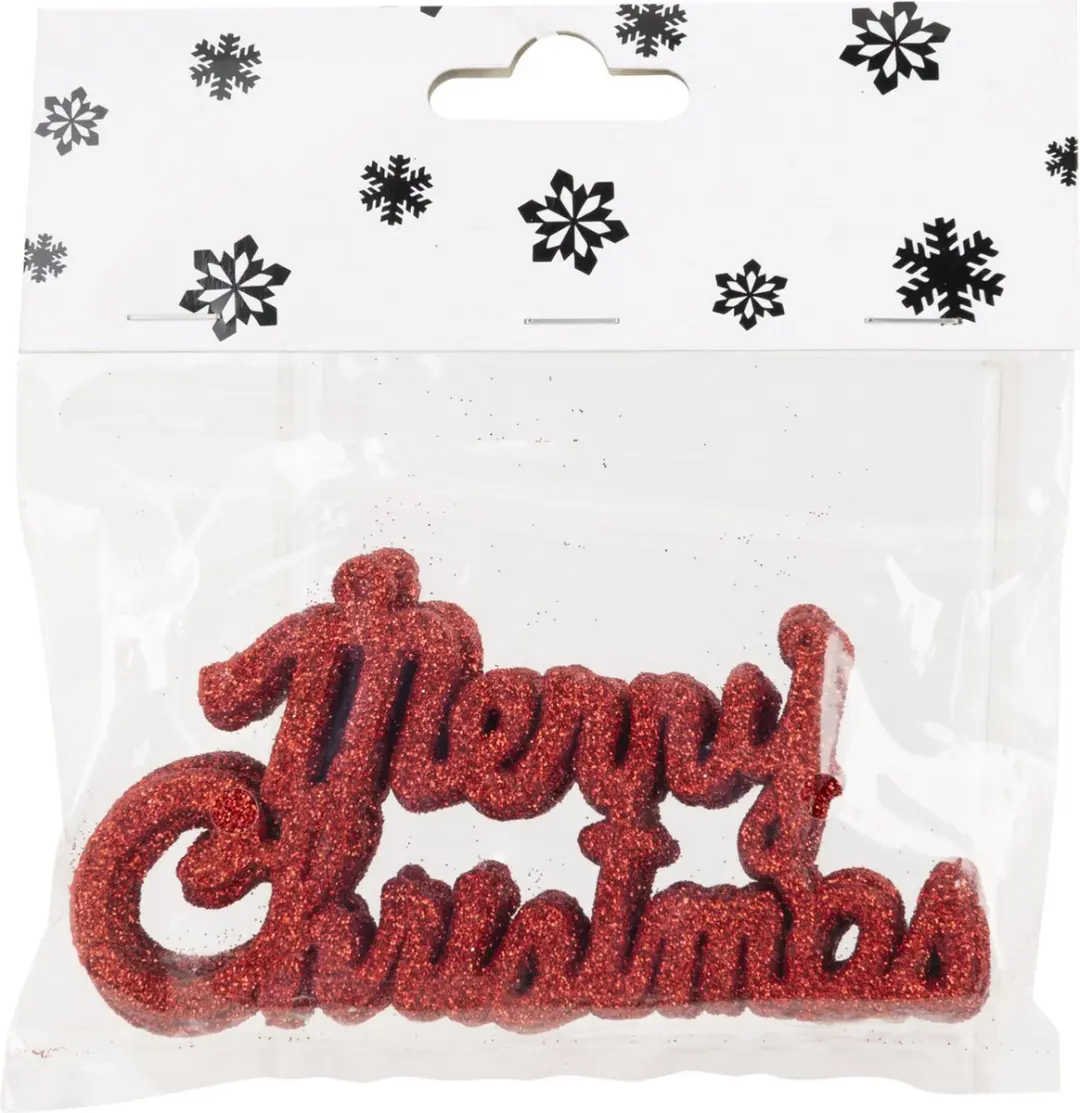Cosy @ Home Kersthangers - 24x - rood - kunststof - 10 cm - kerstversiering / Kerstornamenten