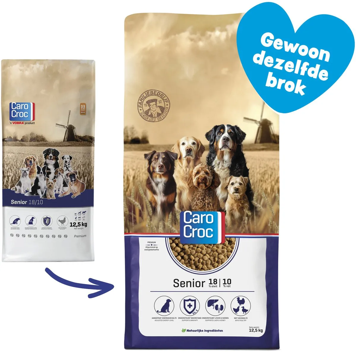 Carocroc Senior 12,5kg Hondenvoer - 18/10 - afbeelding 6 van 6
