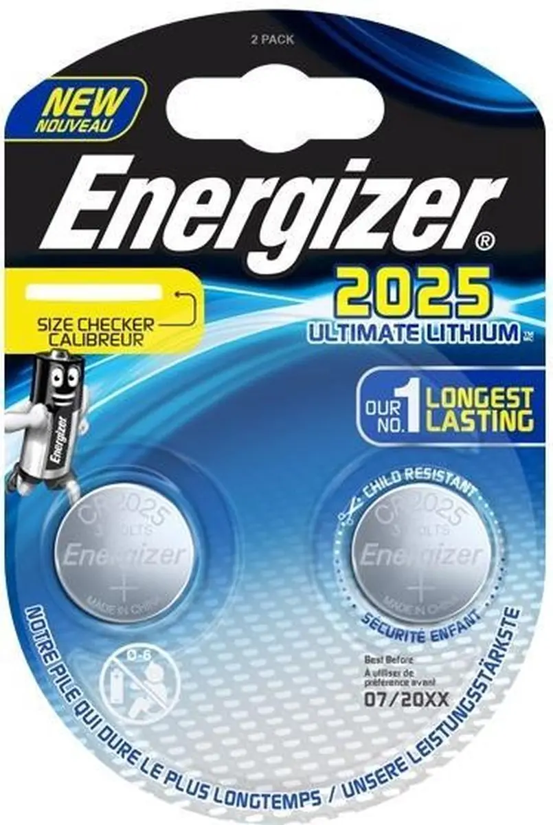 Energizer Ultimate Lithium CR2025 Knoopcel