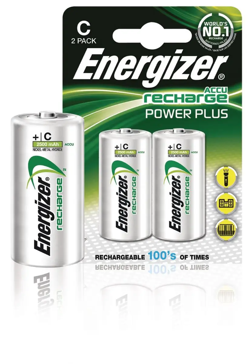 Energizer Power Plus HR14 C-Batterijen 2500mAh - 2 Stuks - afbeelding 5 van 6