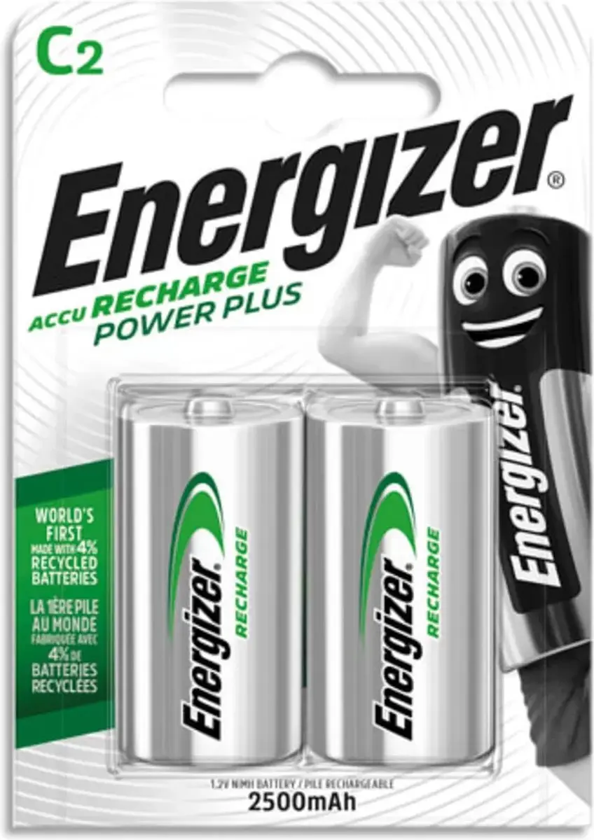 Energizer Power Plus HR14 C-Batterijen 2500mAh - 2 Stuks - afbeelding 3 van 6