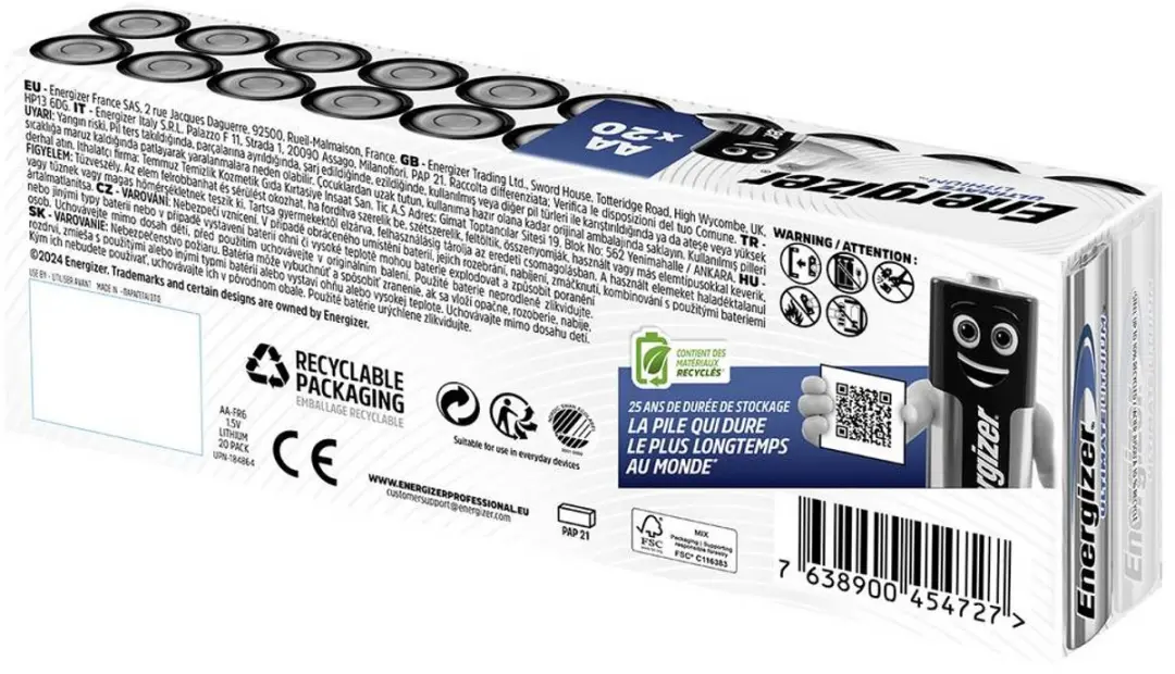 Energizer Ultimate Lithium AA - 20 Stuks - afbeelding 3 van 3