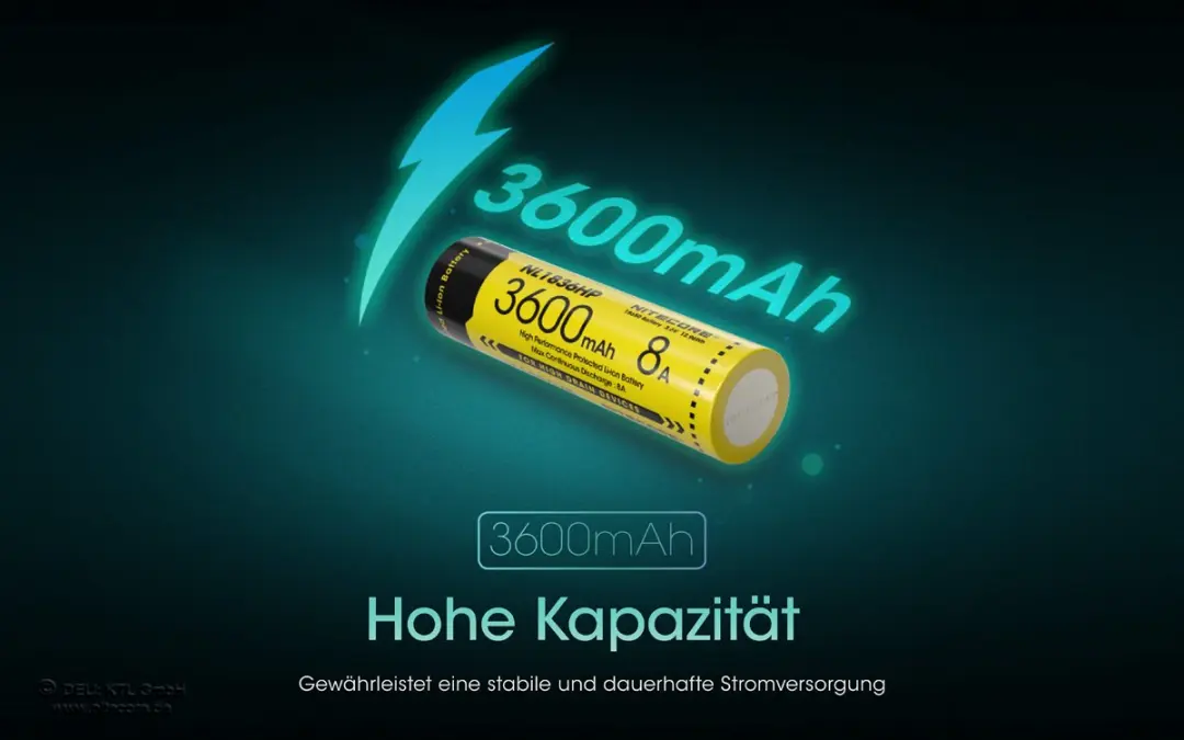 Nitecore NL1836HP Oplaadbare 18650 Li-ion Accu 3600mAh - afbeelding 6 van 6