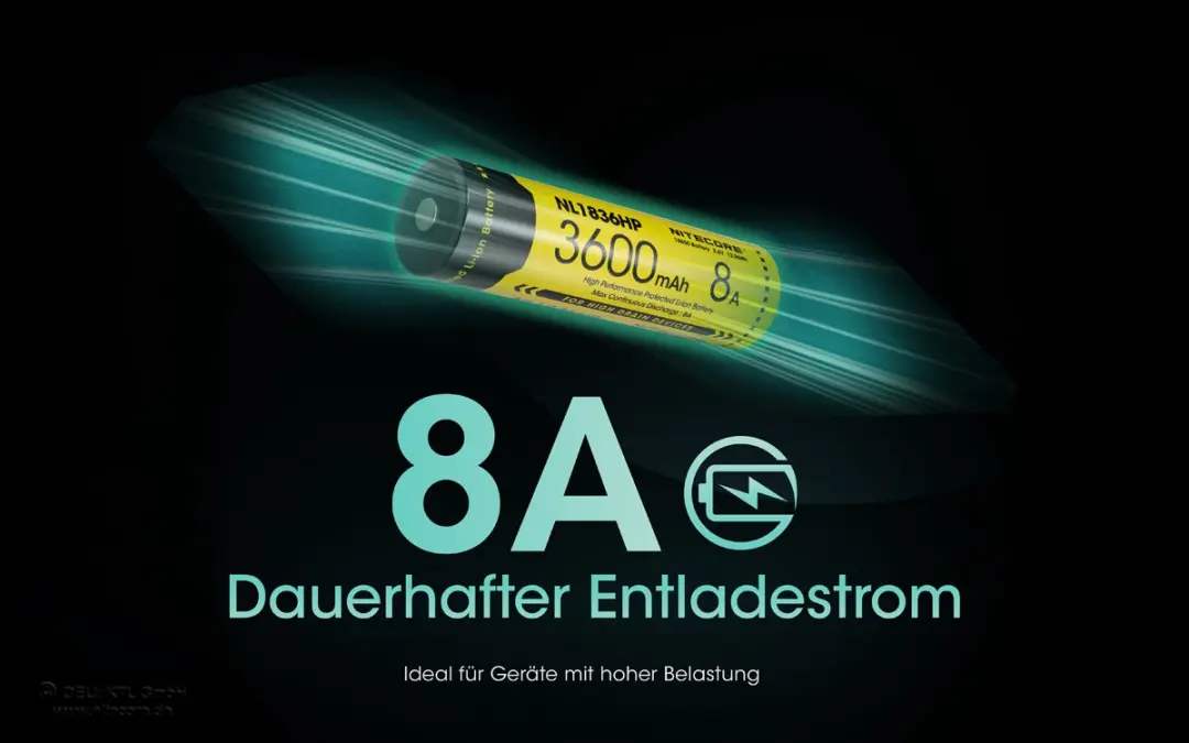 Nitecore NL1836HP Oplaadbare 18650 Li-ion Accu 3600mAh - afbeelding 5 van 6