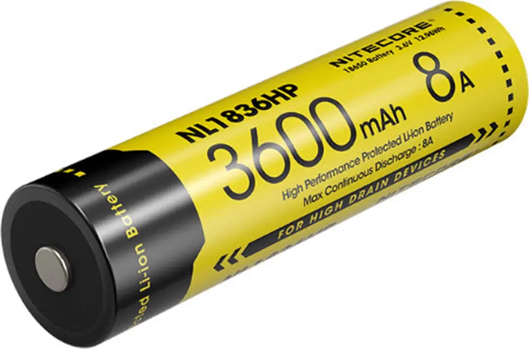Nitecore NL1836HP Oplaadbare 18650 Li-ion Accu 3600mAh