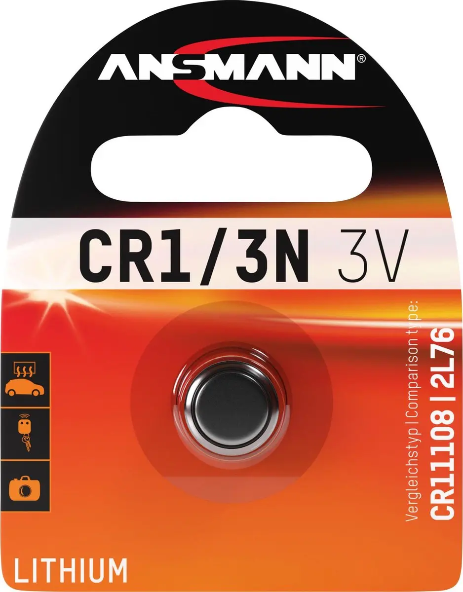 Ansmann Knoopcel CR1/3N Lithium CR1110