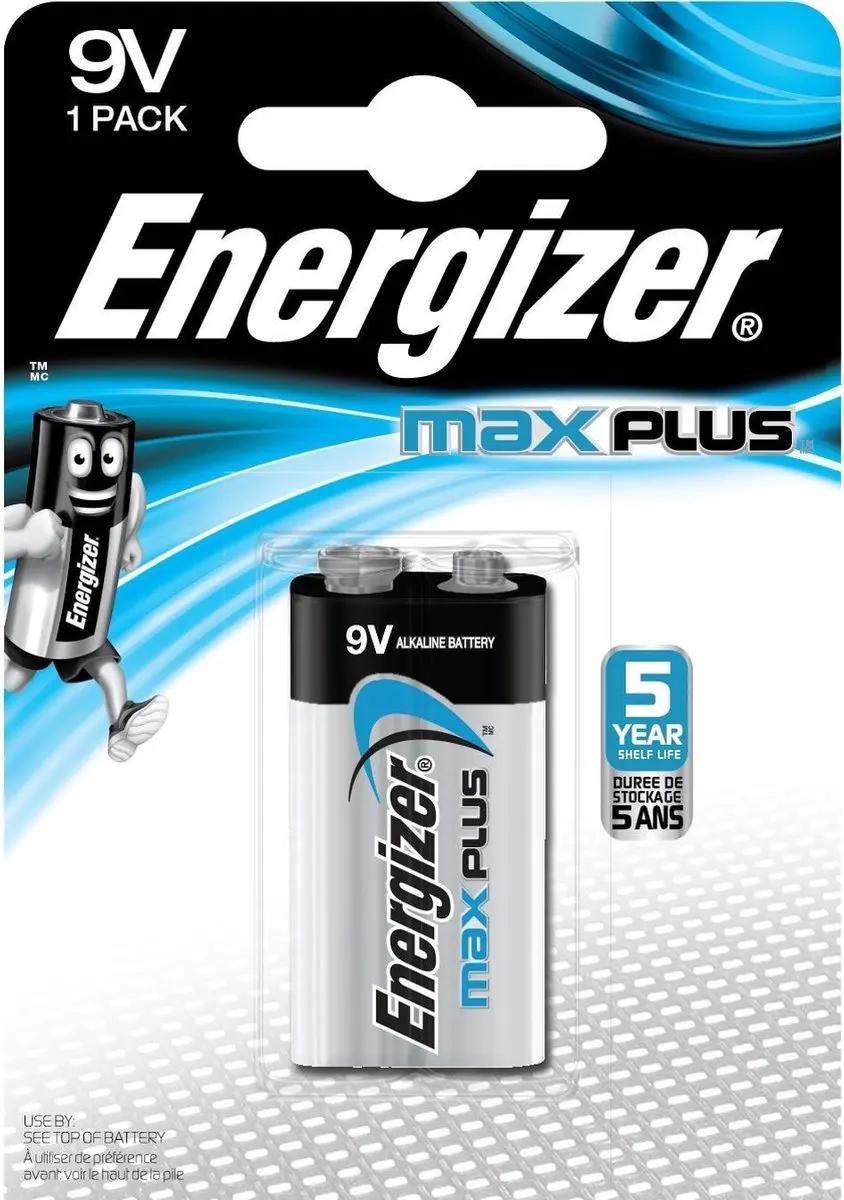 Energizer Max Plus 9V Batterij