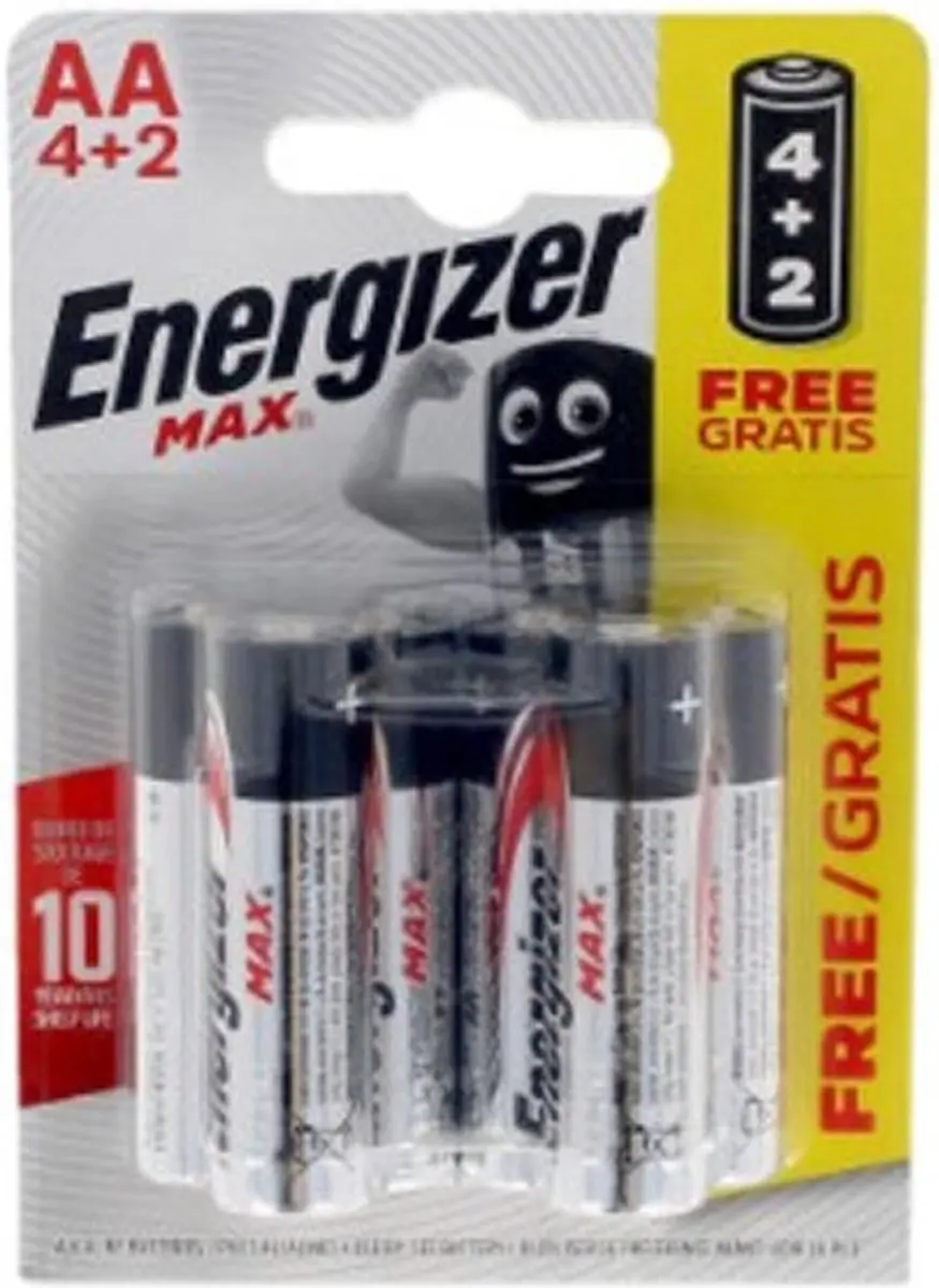 Energizer Max Power LR06 AA Batterijen - 6 Stuks - afbeelding 6 van 6