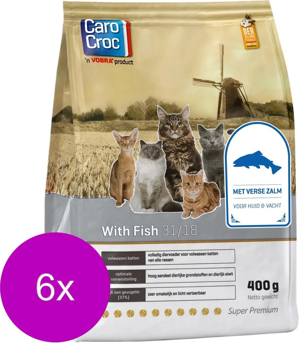 Carocroc With Fish Kattenvoer - 24 Stuks