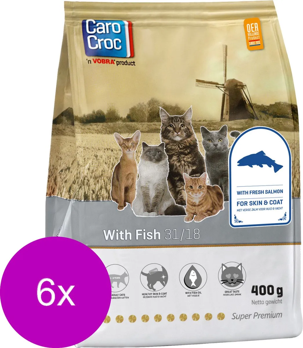Carocroc With Fish Kattenvoer - 24 Stuks