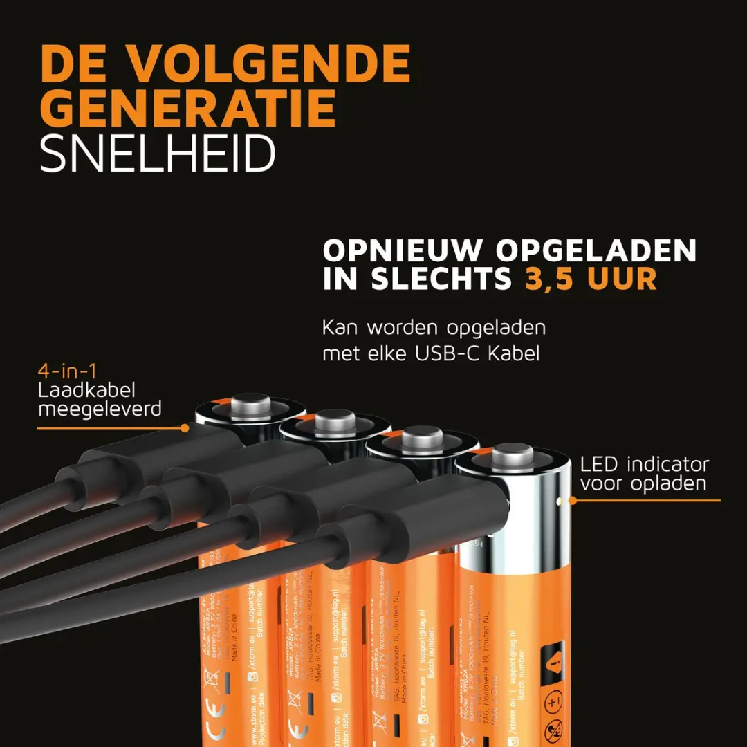 Xtorm NextGen AA Oplaadbaar 2100mAh - 4 Stuks - afbeelding 4 van 6