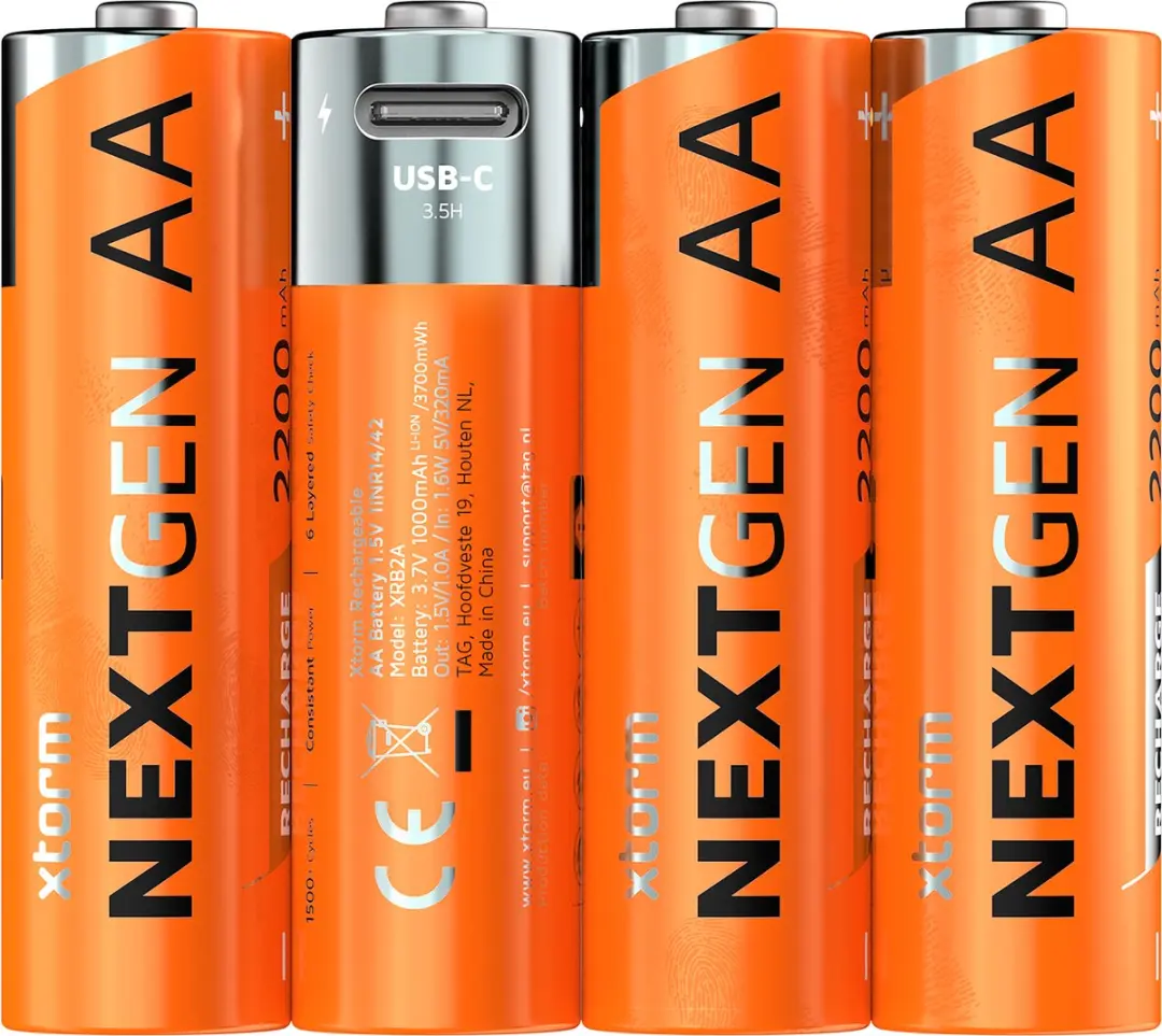 Xtorm NextGen AA Oplaadbaar 2100mAh