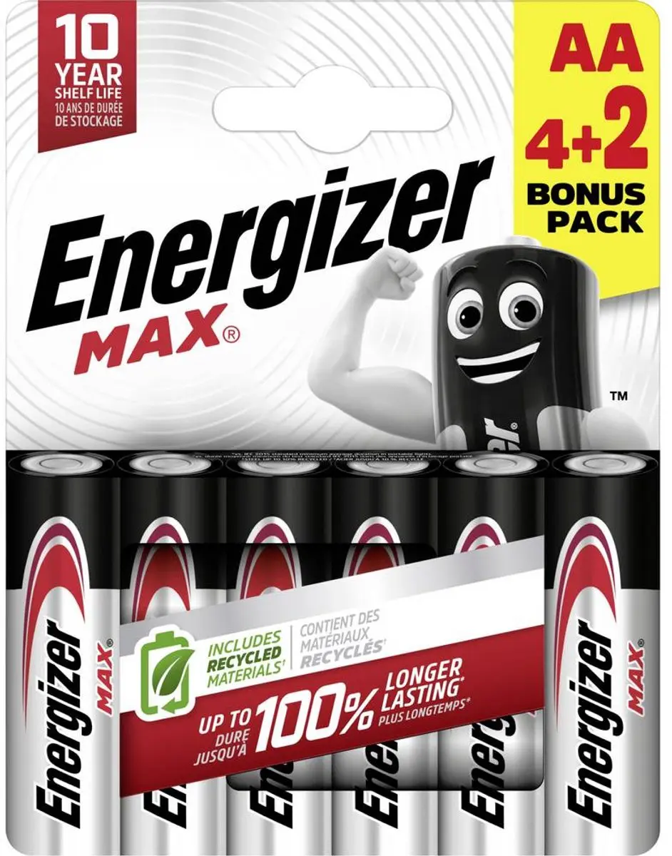 Energizer Max AA Alkaline - 6 Stuks - afbeelding 6 van 6