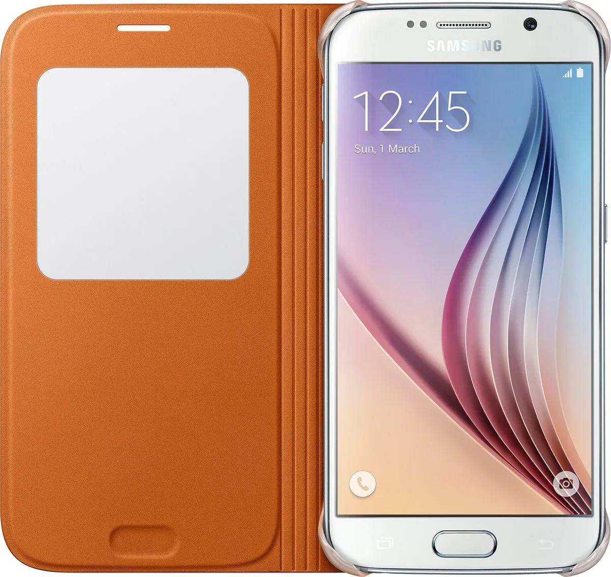 Samsung S View Cover Canvas EF-CG920BOEGWW - Oranje