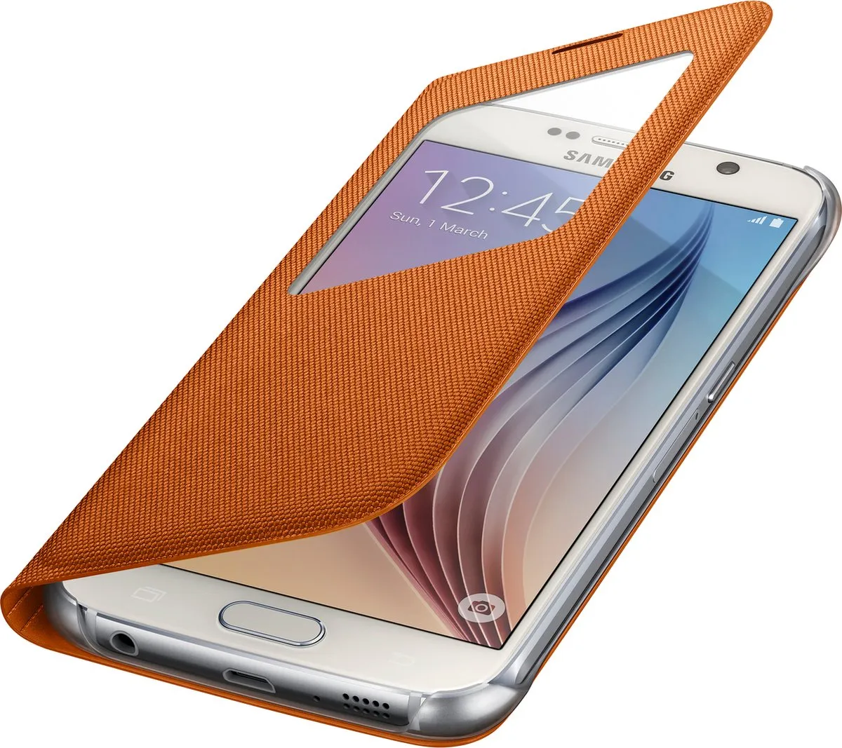 Samsung S View Cover Canvas EF-CG920BOEGWW - Oranje