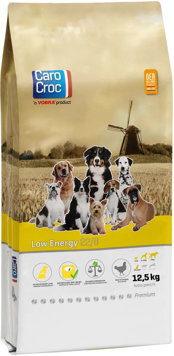 Carocroc Low Energy 22/8 Hondenvoer 12,5 kg