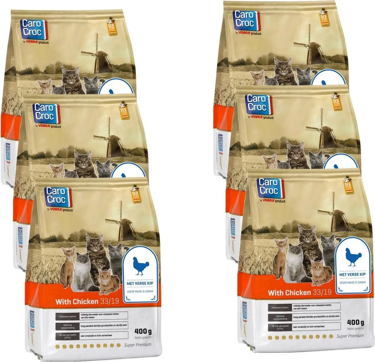 Carocroc With Chicken Kattenvoer - 2,4kg (6x400g)