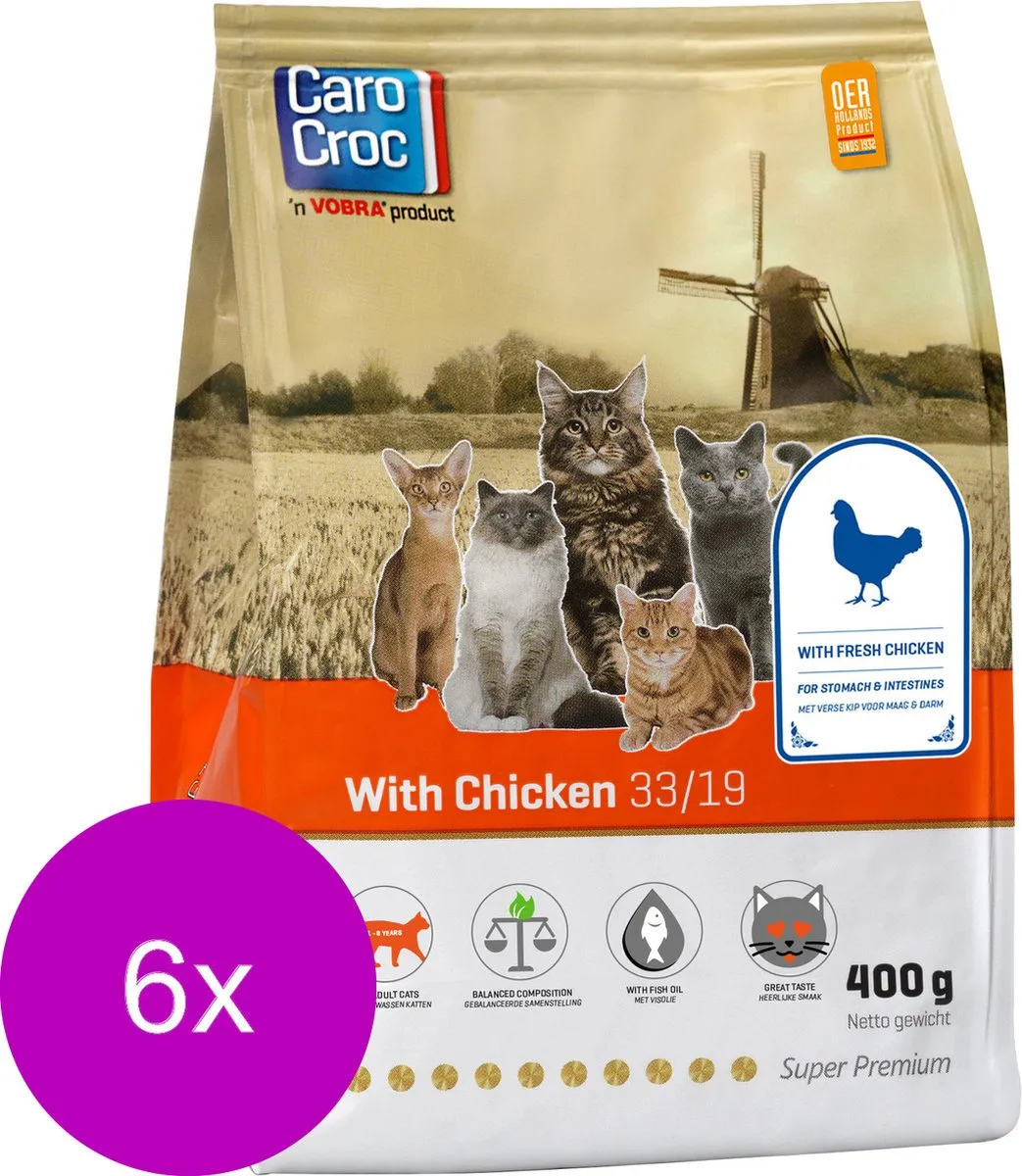 Carocroc With Chicken Kattenvoer - 2,4kg (6x400g)