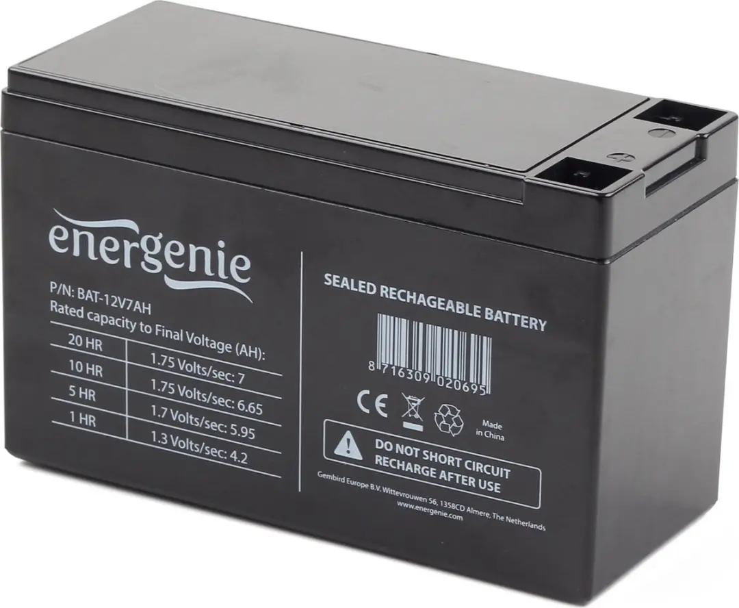 Gembird BAT-12V7AH Accu 12V 7Ah