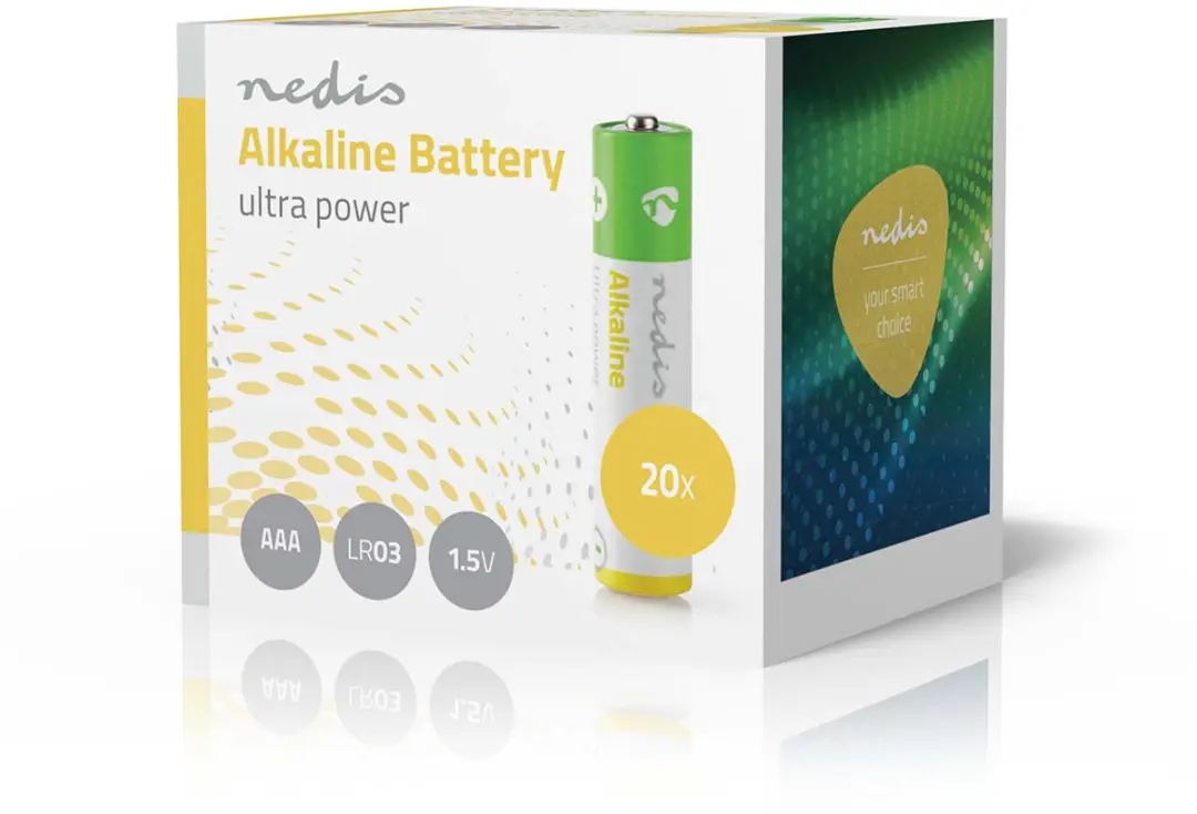 Nedis Alkaline AAA Batterij 20 Stuks - afbeelding 2 van 6