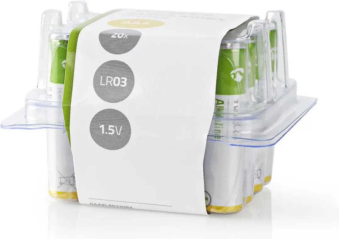 Nedis Alkaline AAA Batterij 20 Stuks - afbeelding 5 van 6