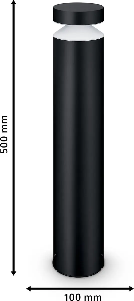 Philips LED Laven Sokkellamp 6W - Zwart - afbeelding 6 van 6