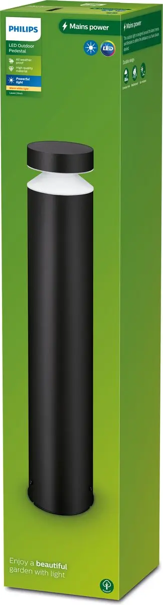 Philips LED Laven Sokkellamp 6W - Zwart - afbeelding 5 van 6