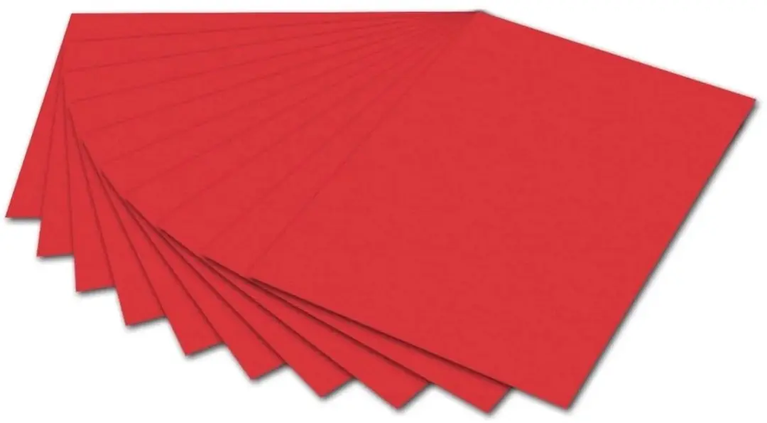 Folia Tekenpapier 50x70cm Rood 130g