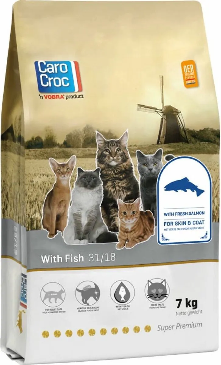 Carocroc Vis 7kg met Catessy Stick