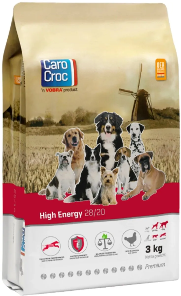 Carocroc High Energy Hondenvoer 12.5kg